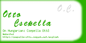 otto csepella business card